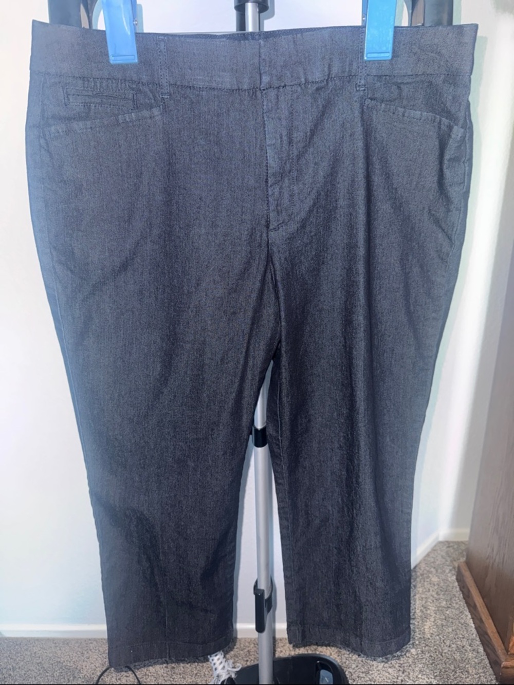 JM Collection Black Trousers with Logo Waistband